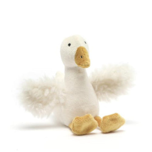 Snowy The Goose Baby Rattle Soft Toy