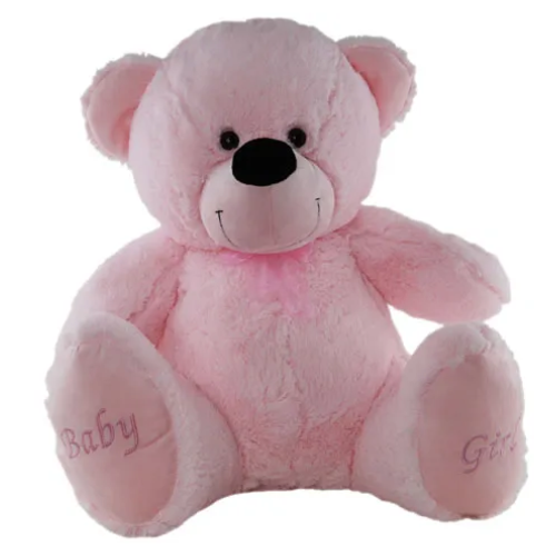Jumbo Pink Baby Girl Teddy Bear - Soft Toy