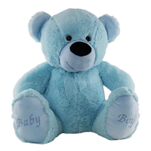 Jumbo Blue Baby Boy Teddy Bear - Soft Toy
