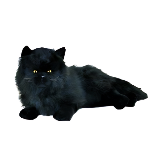 Tiffany Black Persian Kitty Cat Teddy Bear Soft Toy The Teddy