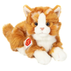 Teddy Hermann Cat Lying Down Ginger Tabby Soft Toy