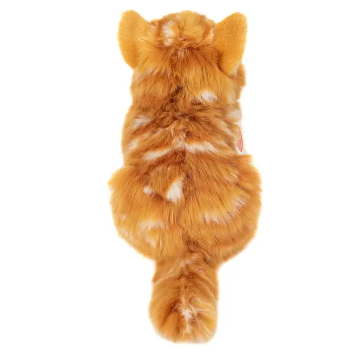 Teddy Hermann Cat Lying Down Ginger Tabby Soft Toy
