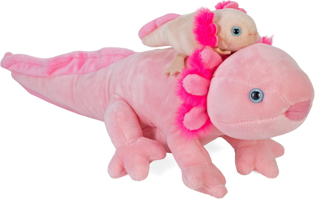 Axolotl Mum and Baby Soft Toy - Teddy Bear